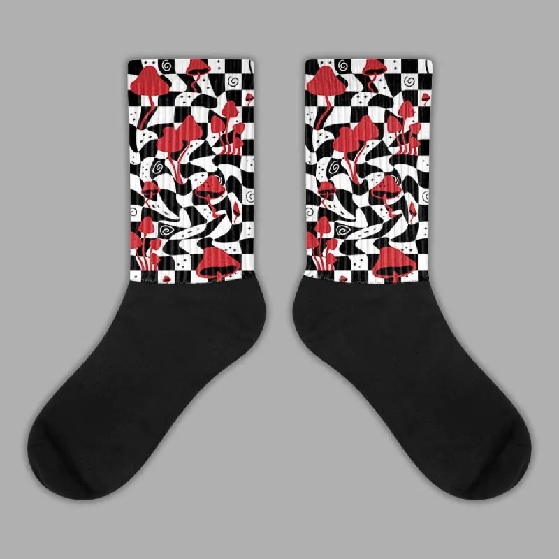 Red Taxi 12s DopeSkill Sublimated Socks Mushroom Graphic sold by DopeSkill