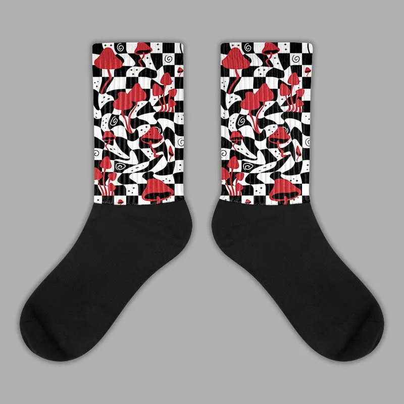 Red Taxi 12s DopeSkill Sublimated Socks Mushroom Graphic sold by DopeSkill
