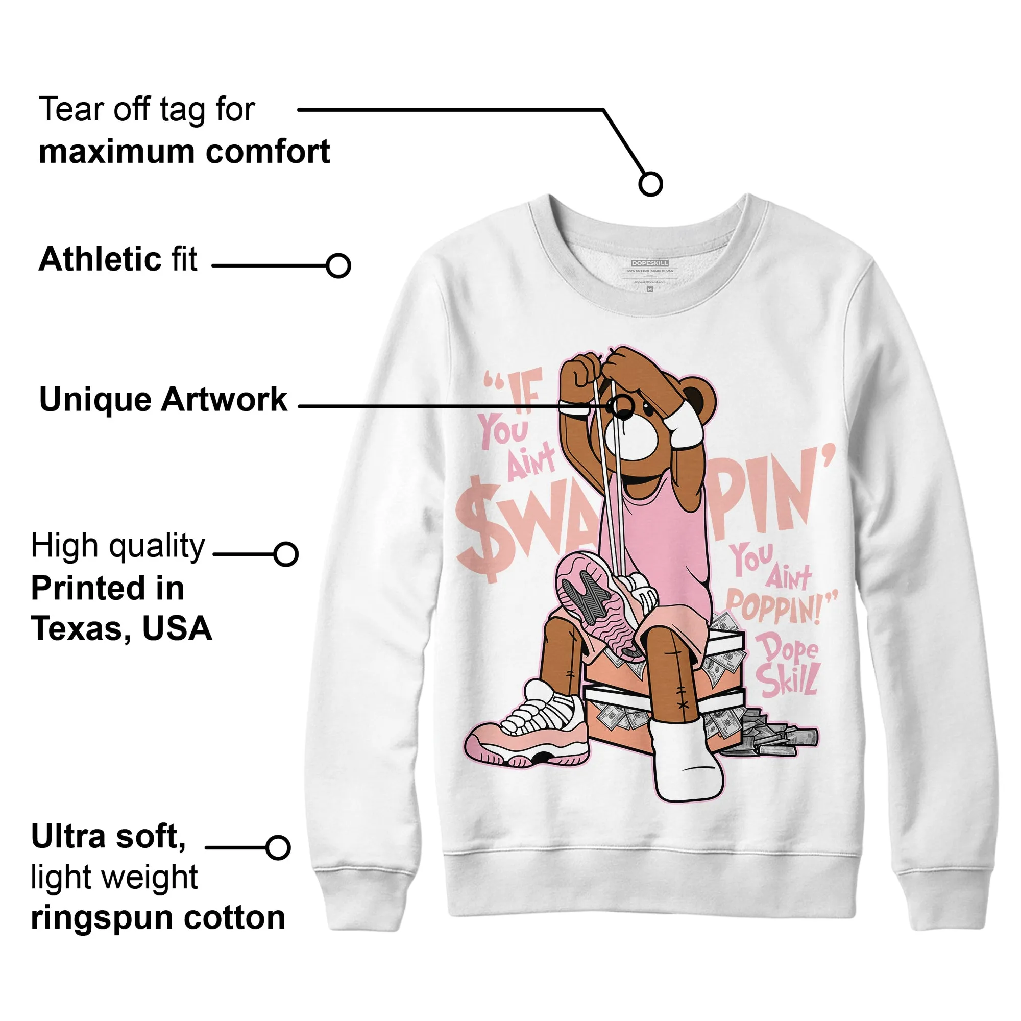 Legend Pink 11s DopeSkill Sweatshirt If You Aint Graphic sold by DopeSkill product image thumbnail 3