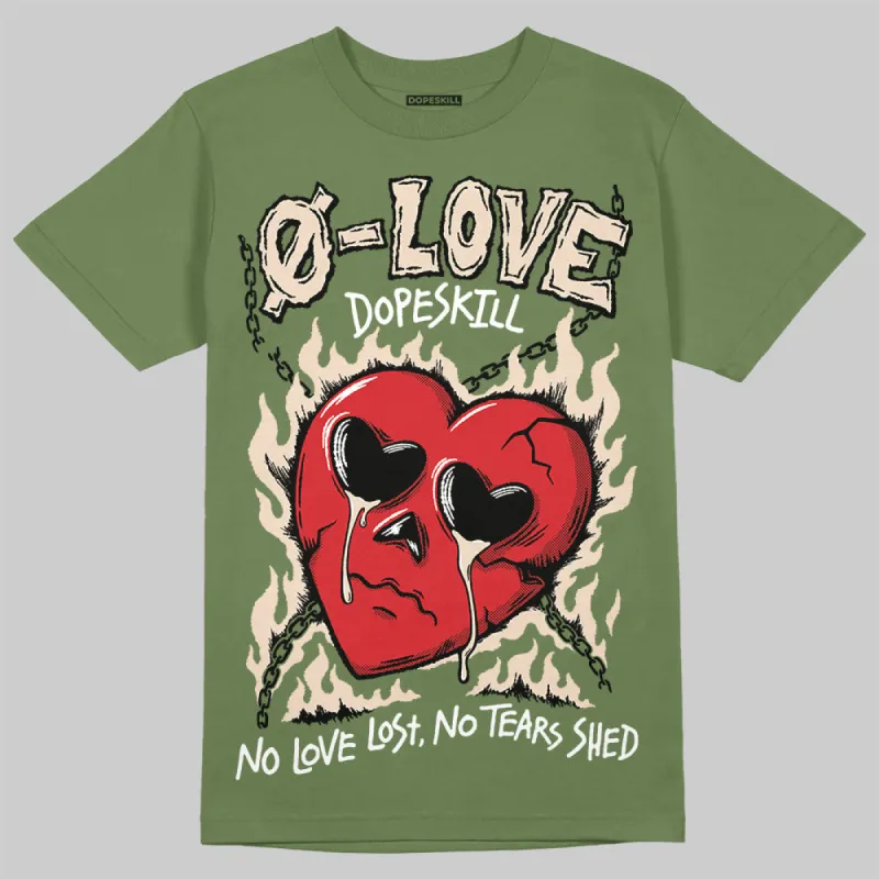 Medium Olive 1s DopeSkill Olive T-shirt Crying Heart Graphic sold by DopeSkill