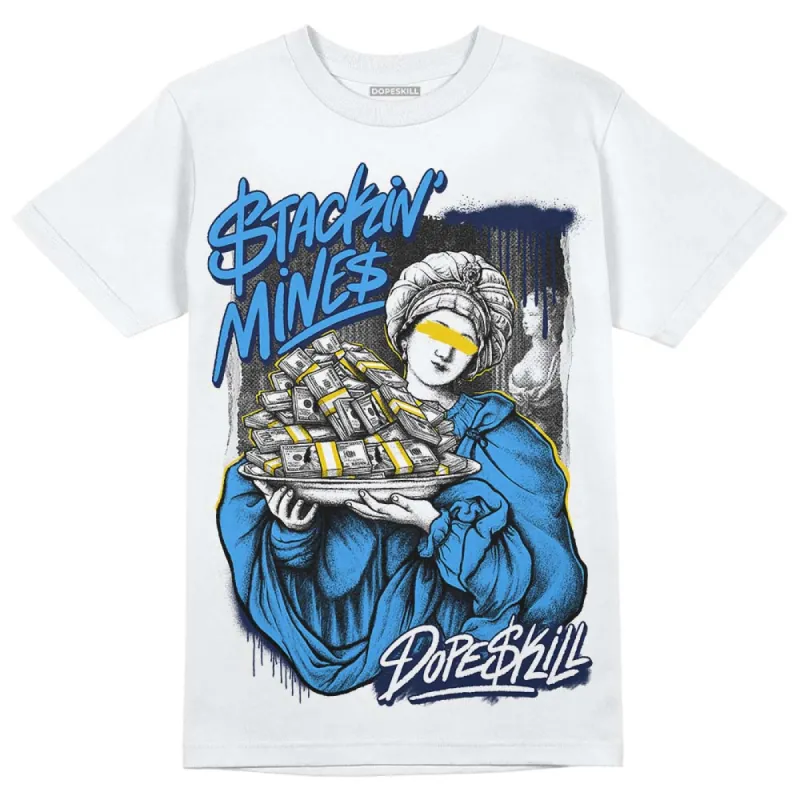 Midnight Navy 3s DopeSkill T-Shirt Stackin Mines Graphic sold by DopeSkill
