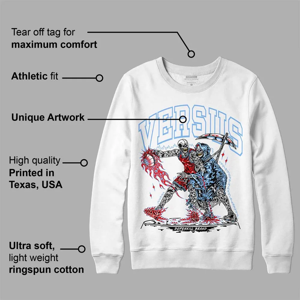 Powder Blue 9s DopeSkill Sweatshirt VERSUS Graphic sold by DopeSkill product image thumbnail 3