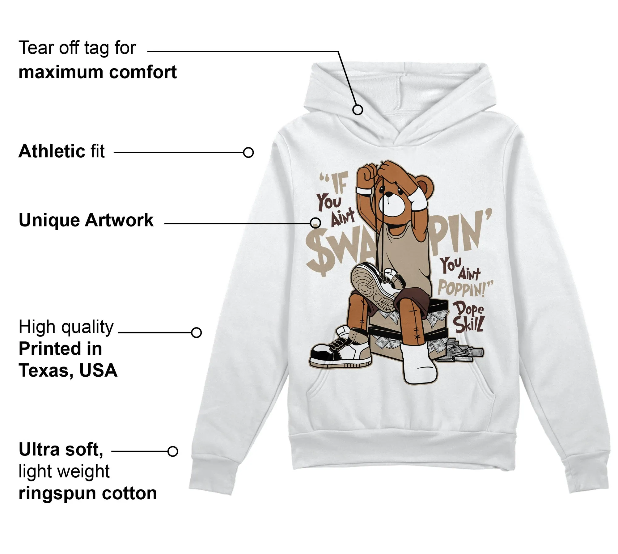 Latte 1s DopeSkill Hoodie Sweatshirt If You Aint Graphic sold by DopeSkill product image thumbnail 3