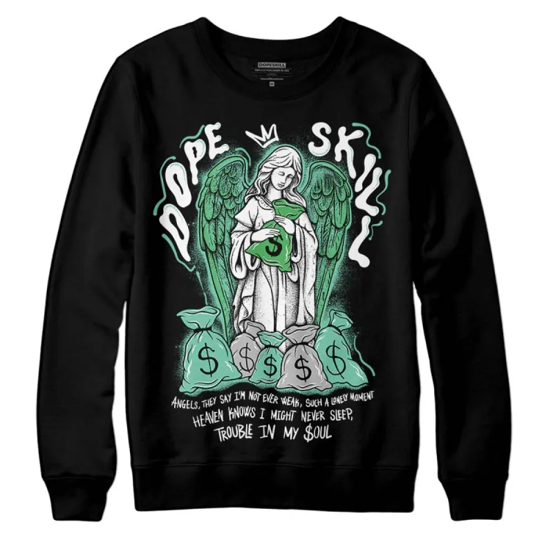 Green Glow 1s DopeSkill Sweatshirt Angels Graphic sold by DopeSkill