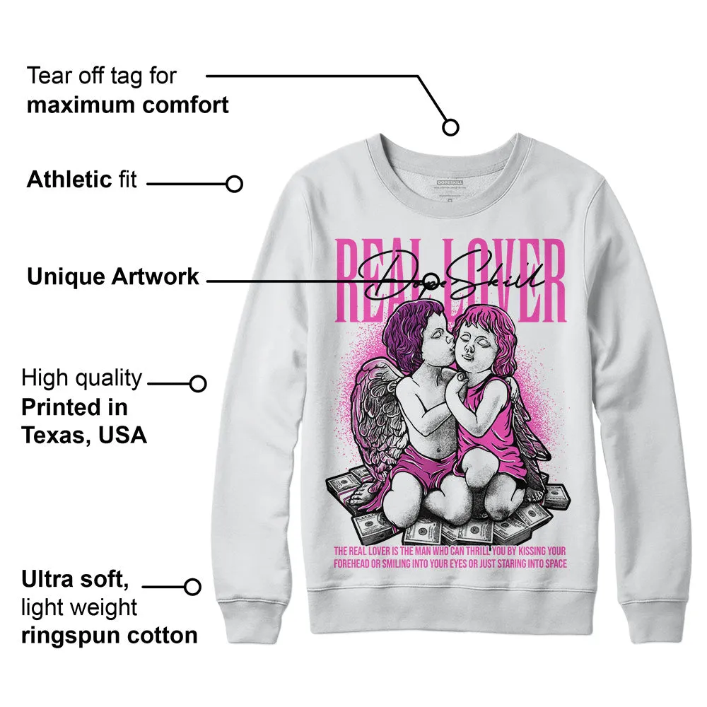 Hyper Violet 4s DopeSkill Sweatshirt Real Lover Graphic sold by DopeSkill product image thumbnail 3