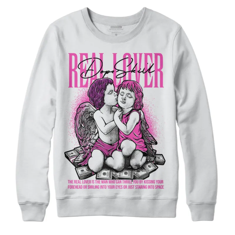 Hyper Violet 4s DopeSkill Sweatshirt Real Lover Graphic sold by DopeSkill