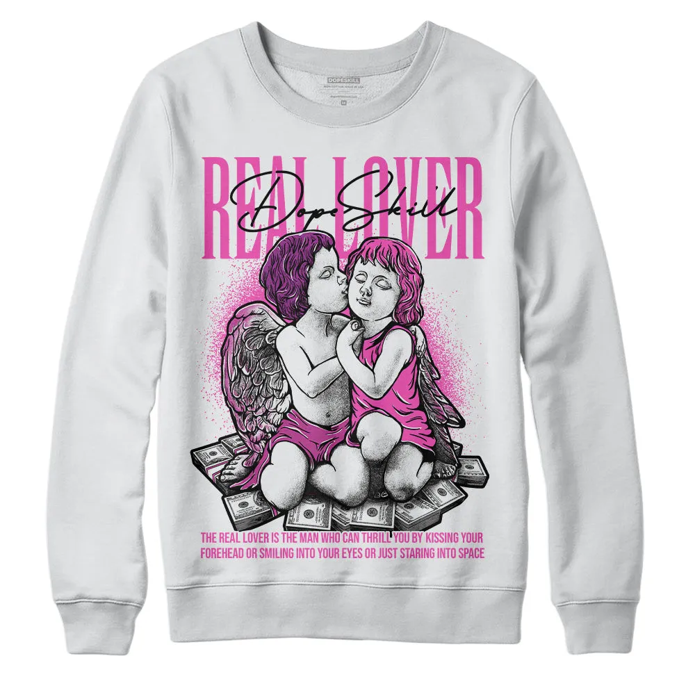 Hyper Violet 4s DopeSkill Sweatshirt Real Lover Graphic sold by DopeSkill