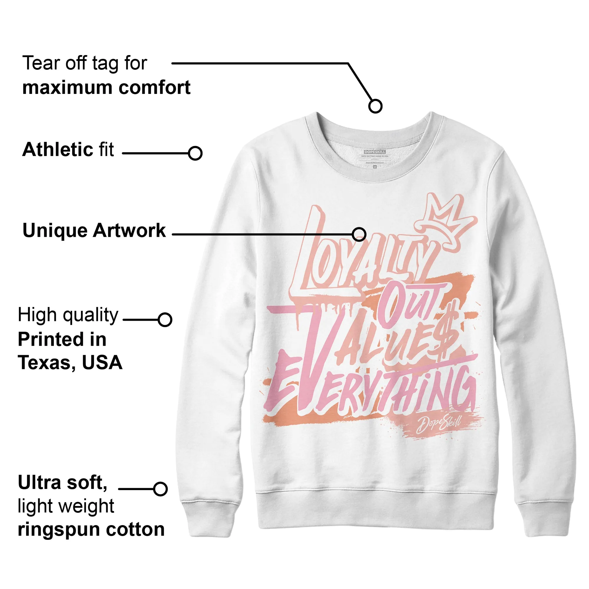 Legend Pink 11s DopeSkill Sweatshirt LOVE Graphic sold by DopeSkill product image thumbnail 3