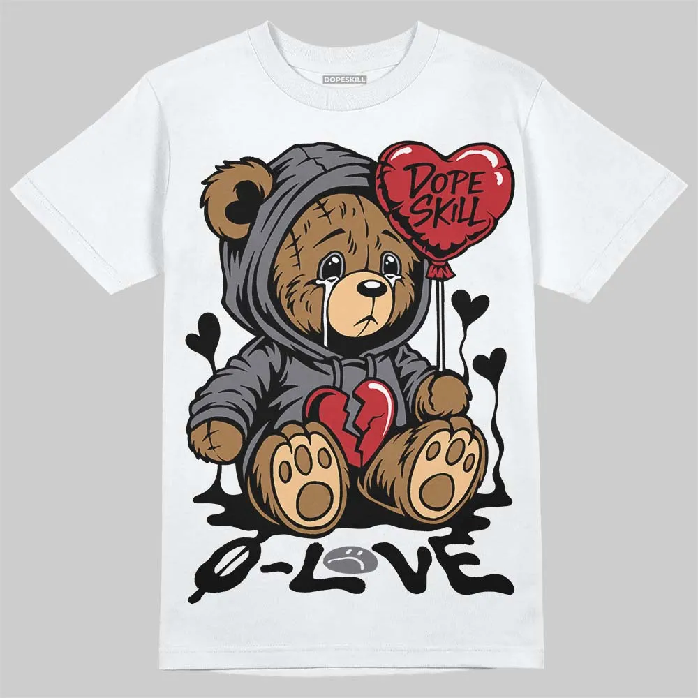 Cement Grey 3s DopeSkill T-Shirt Broken Bear Graphic sold by DopeSkill