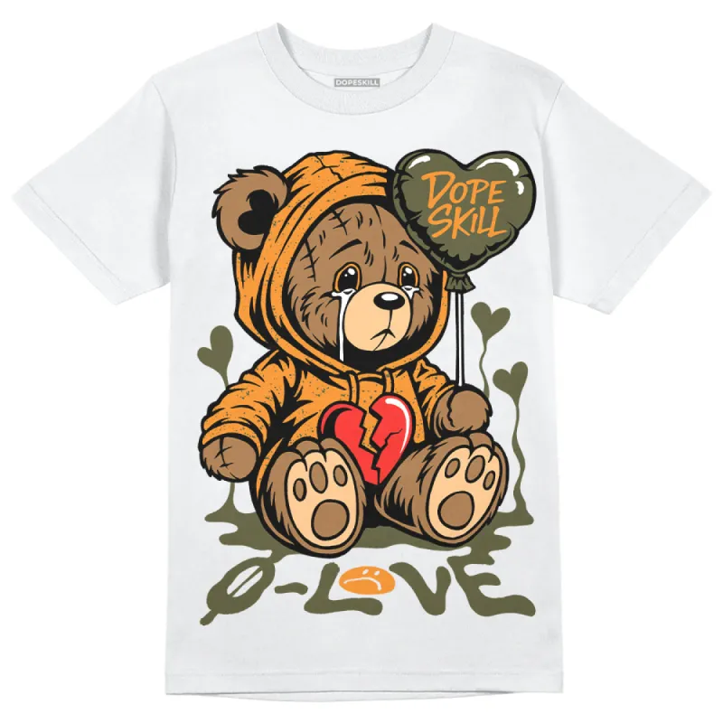 Olive 5s DopeSkill T-Shirt Broken Bear Graphic sold by DopeSkill