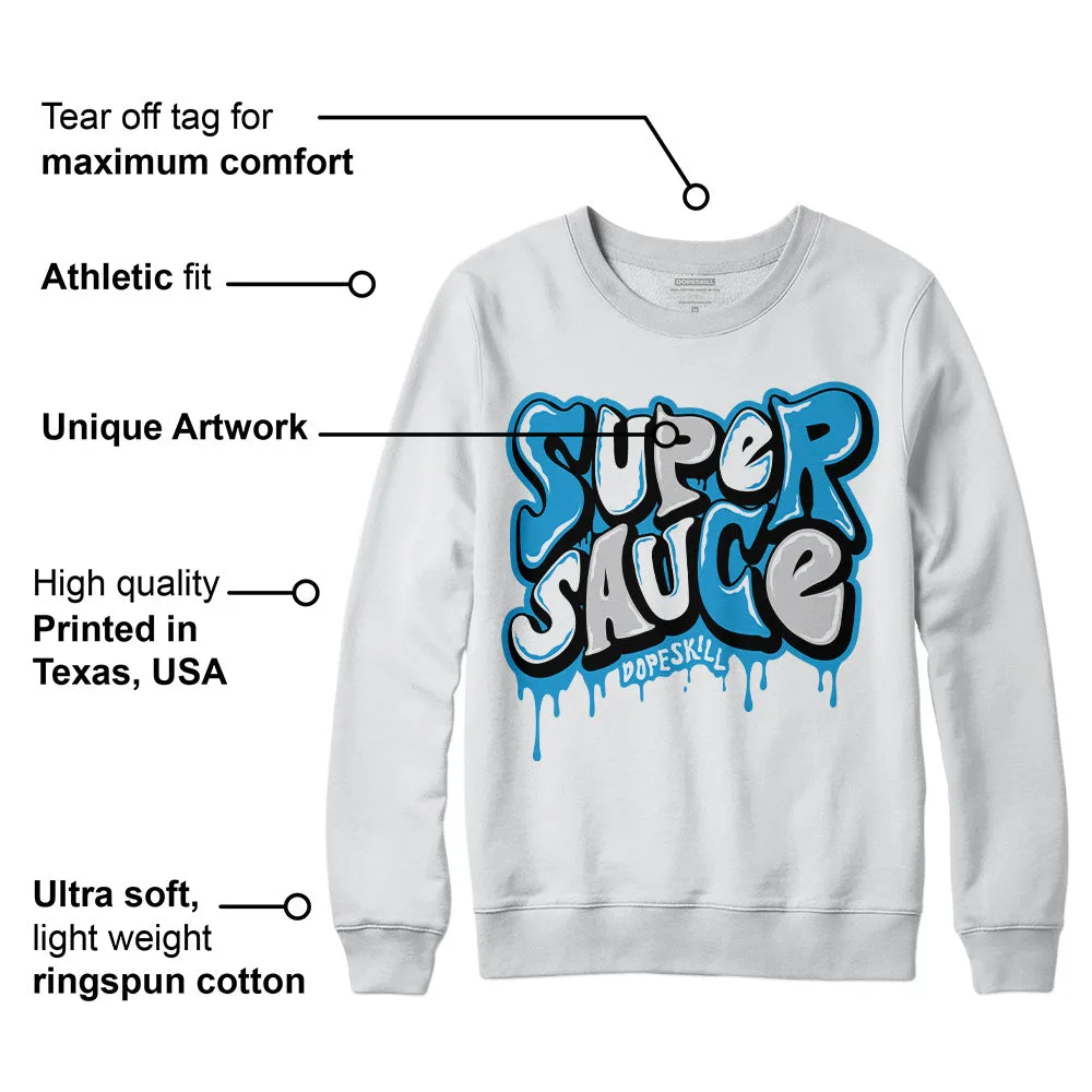 Military Blue 4s DopeSkill Sweatshirt Super Sauce Graphic sold by DopeSkill product image thumbnail 3