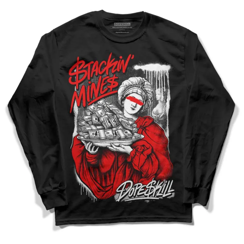 Dunk Panda White Black DopeSkill Long Sleeve T-Shirt Stackin Mines Graphic sold by DopeSkill