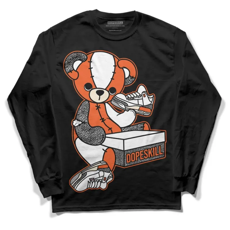 Georgia Peach 3s DopeSkill Long Sleeve T-Shirt Sneakerhead BEAR Graphic sold by DopeSkill