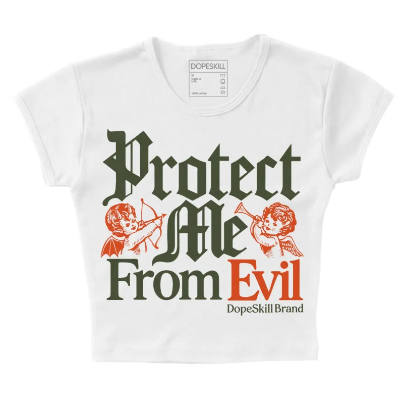 Olive Collection DopeSkill Women's Crop Top Protect Me From Evil Graphic sold by DopeSkill