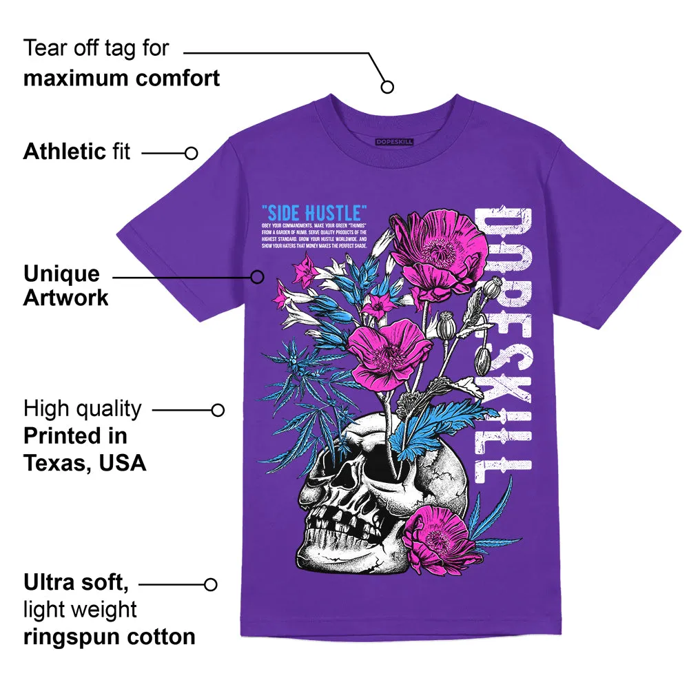 Dunk Purple Championship Court White DopeSkill Purple T-shirt Side Hustle Graphic sold by DopeSkill product image thumbnail 2