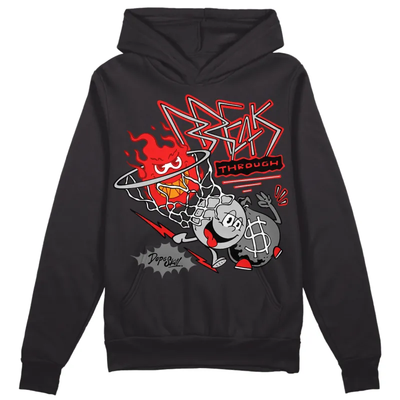 AJ Spizike Bred DopeSkill Hoodie Sweatshirt Break Through Graphic sold by DopeSkill
