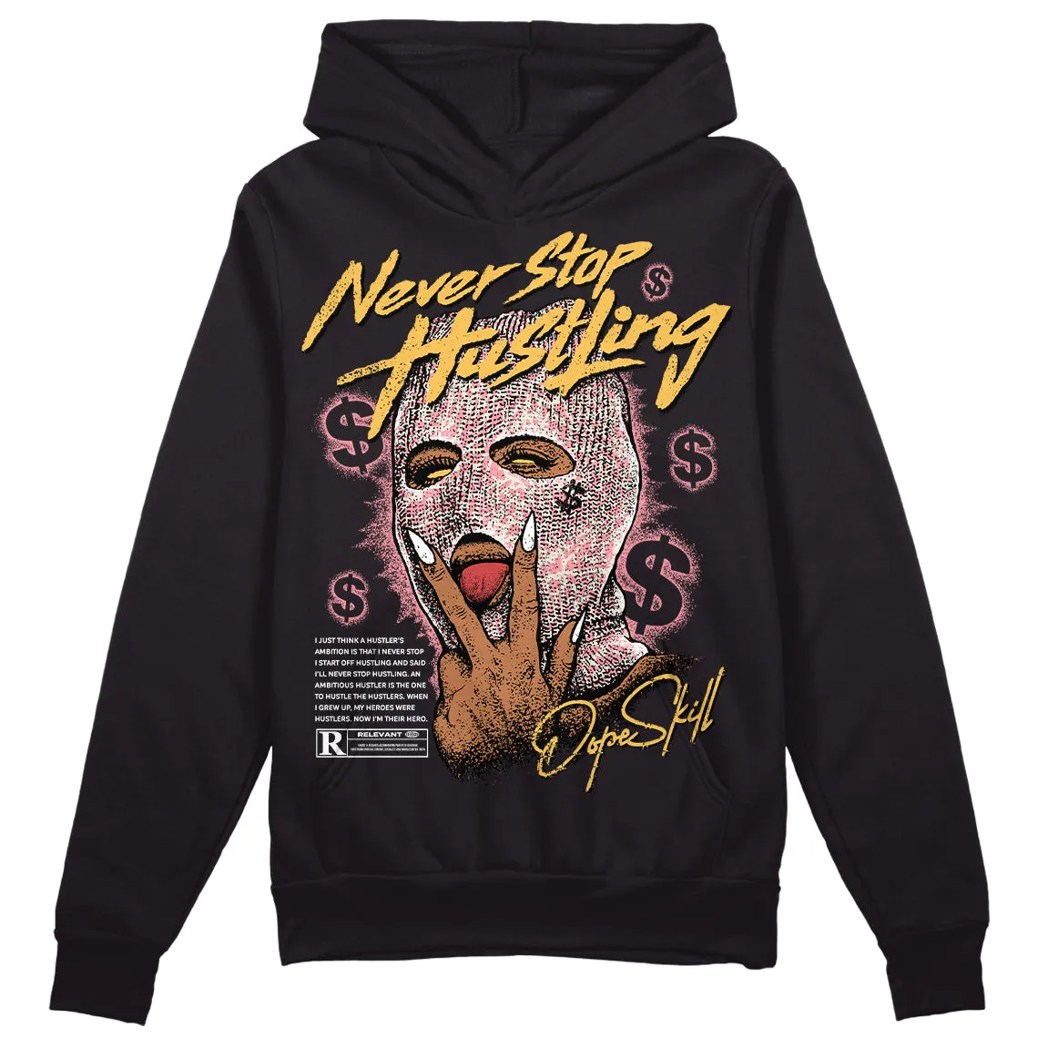 Red Stardust 3s DopeSkill Hoodie Sweatshirt Never Stop Hustling Graphic sold by DopeSkill product image thumbnail 2