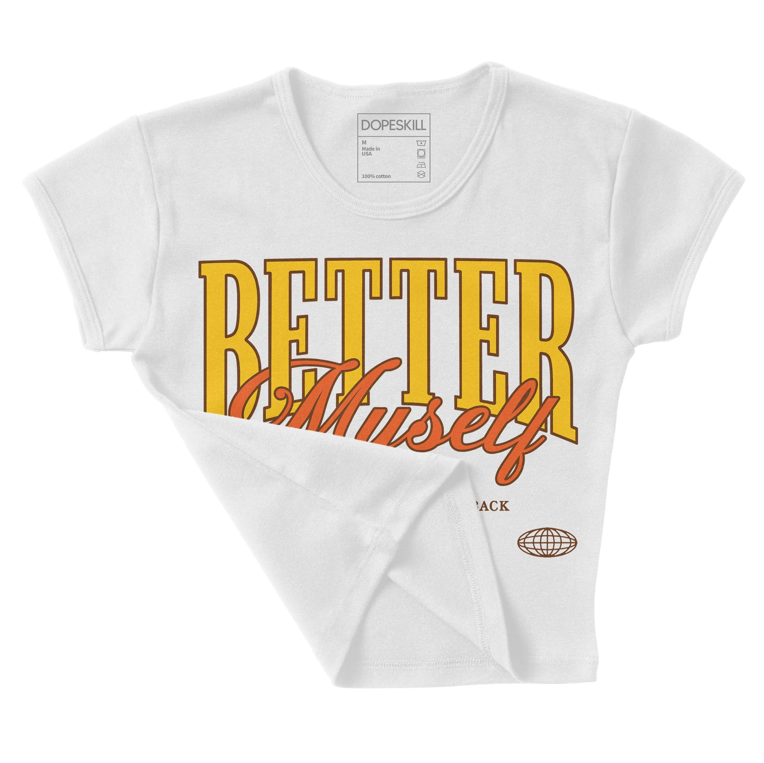 Yellow Collection DopeSkill Women's Crop Top Better Myself Graphic sold by DopeSkill product image thumbnail 4