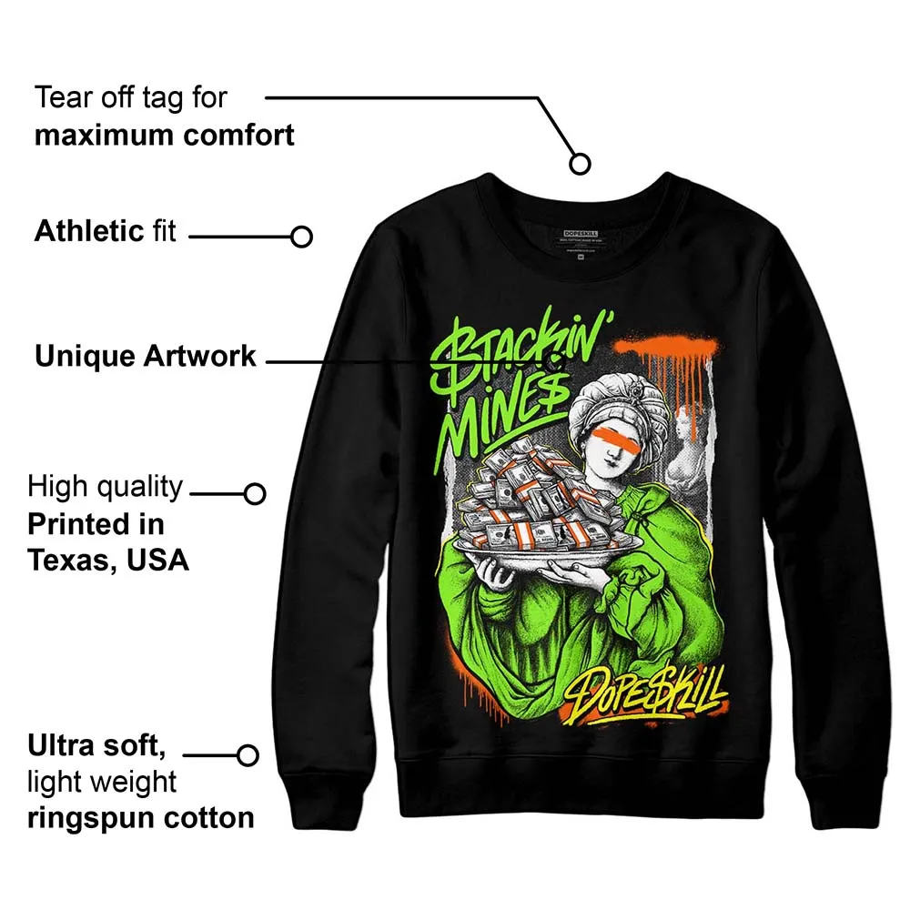 Neon Green Collection DopeSkill Sweatshirt Stackin Mines Graphic sold by DopeSkill product image thumbnail 3