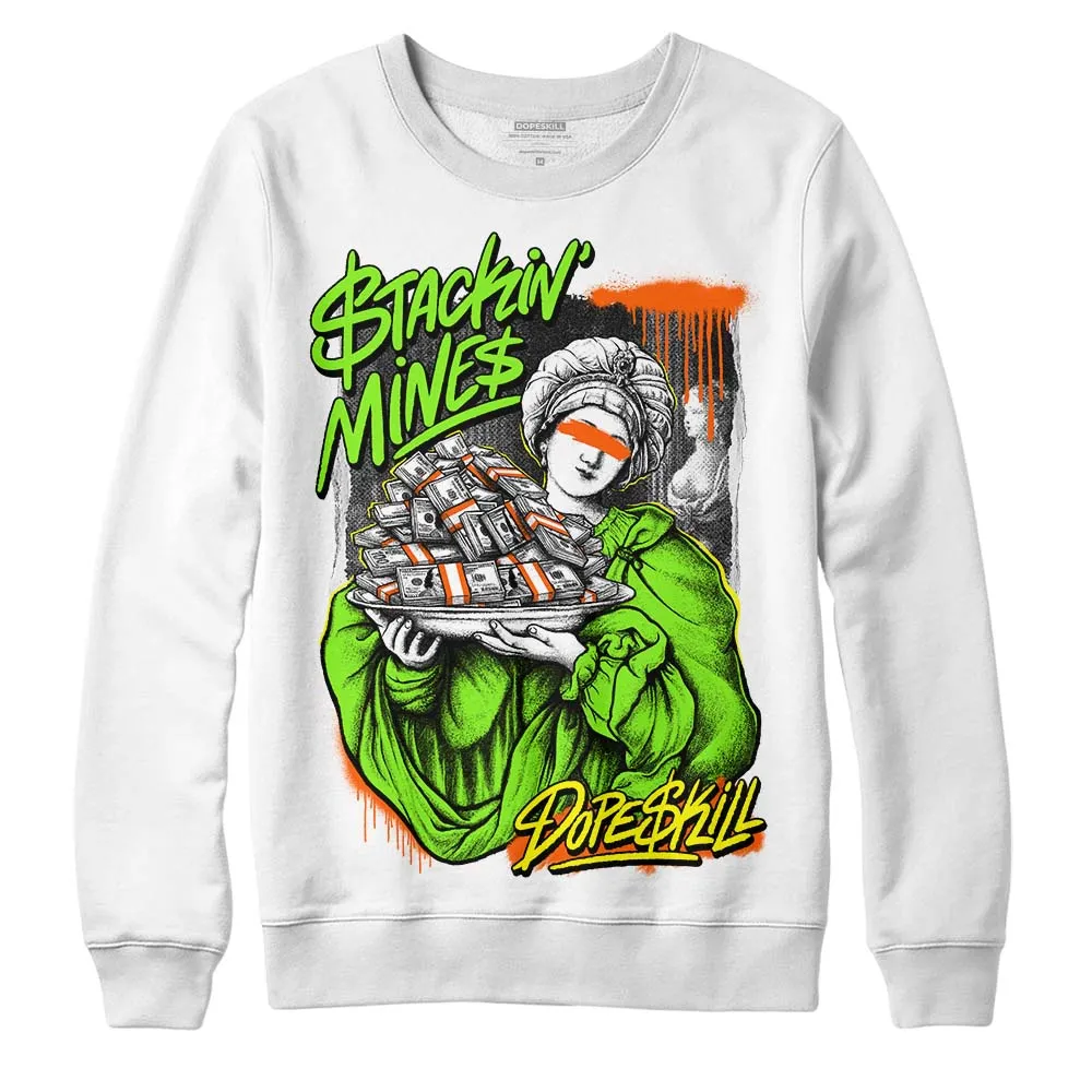 Neon Green Collection DopeSkill Sweatshirt Stackin Mines Graphic sold by DopeSkill product image thumbnail 2