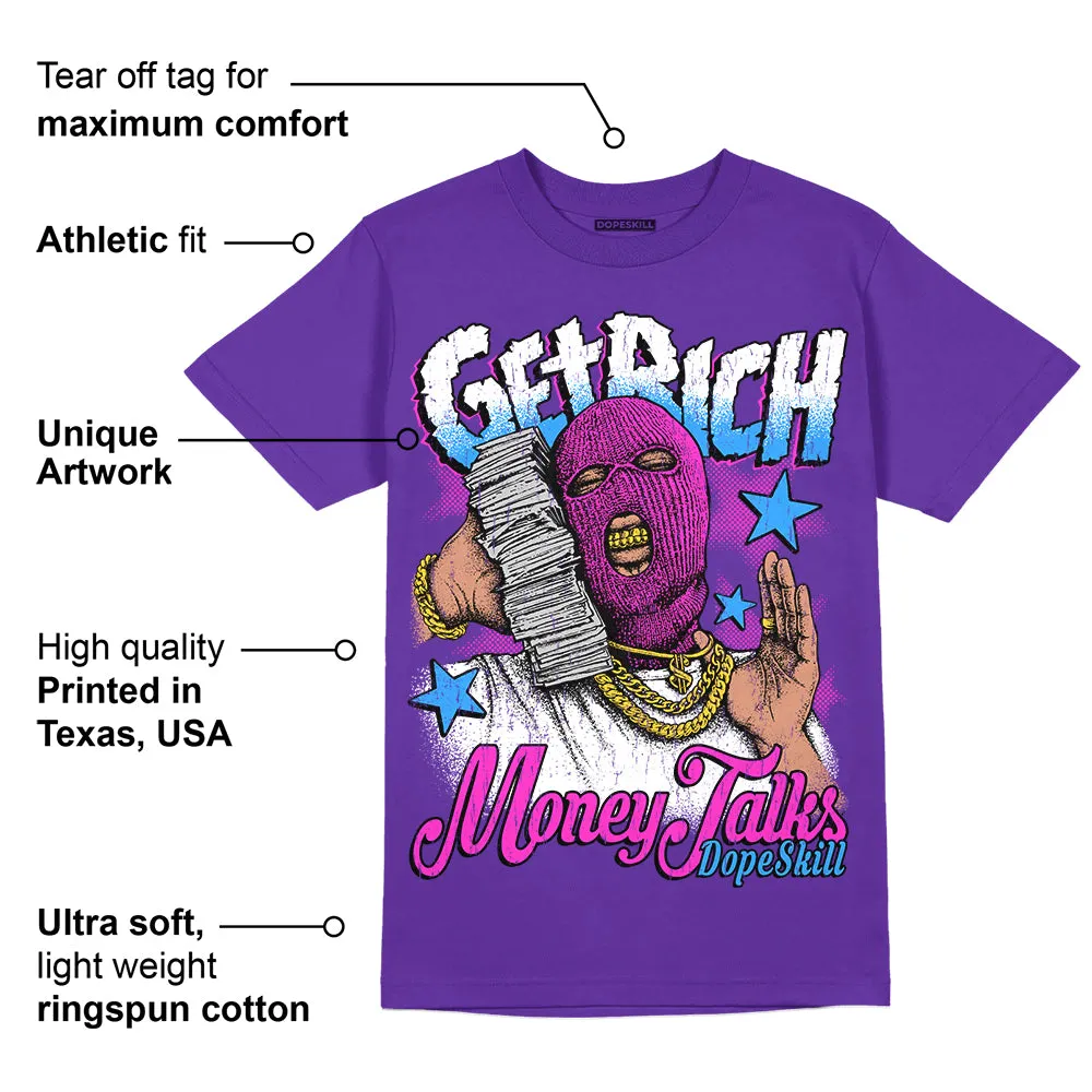 Dunk Purple Championship Court White DopeSkill Purple T-shirt Get Rich Graphic sold by DopeSkill product image thumbnail 2
