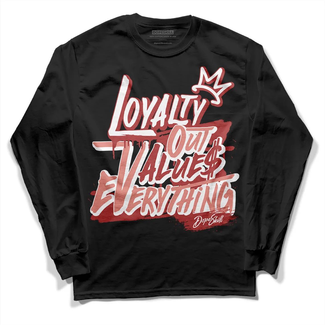 Dune Red 13s DopeSkill Long Sleeve T-Shirt LOVE Graphic sold by DopeSkill product image thumbnail 2