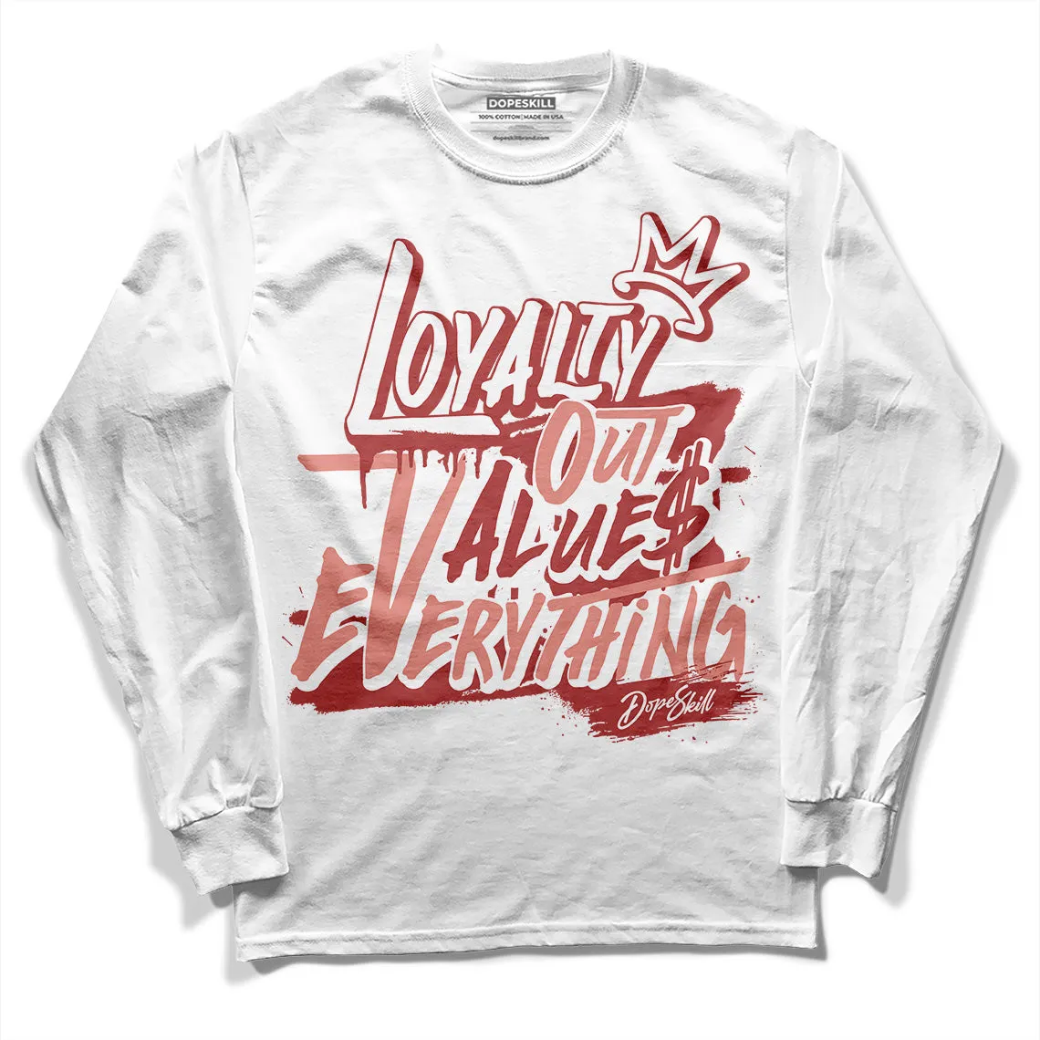 Dune Red 13s DopeSkill Long Sleeve T-Shirt LOVE Graphic sold by DopeSkill