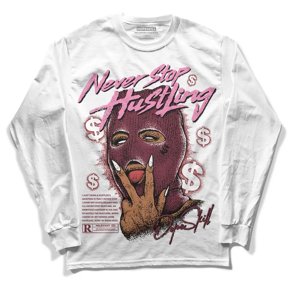 Team Red 1s DopeSkill Long Sleeve T-Shirt Never Stop Hustling Graphic sold by DopeSkill