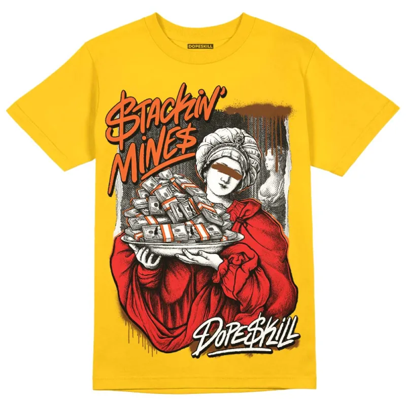 Yellow Collection DopeSkill Gold T-shirt Stackin Mines Graphic sold by DopeSkill