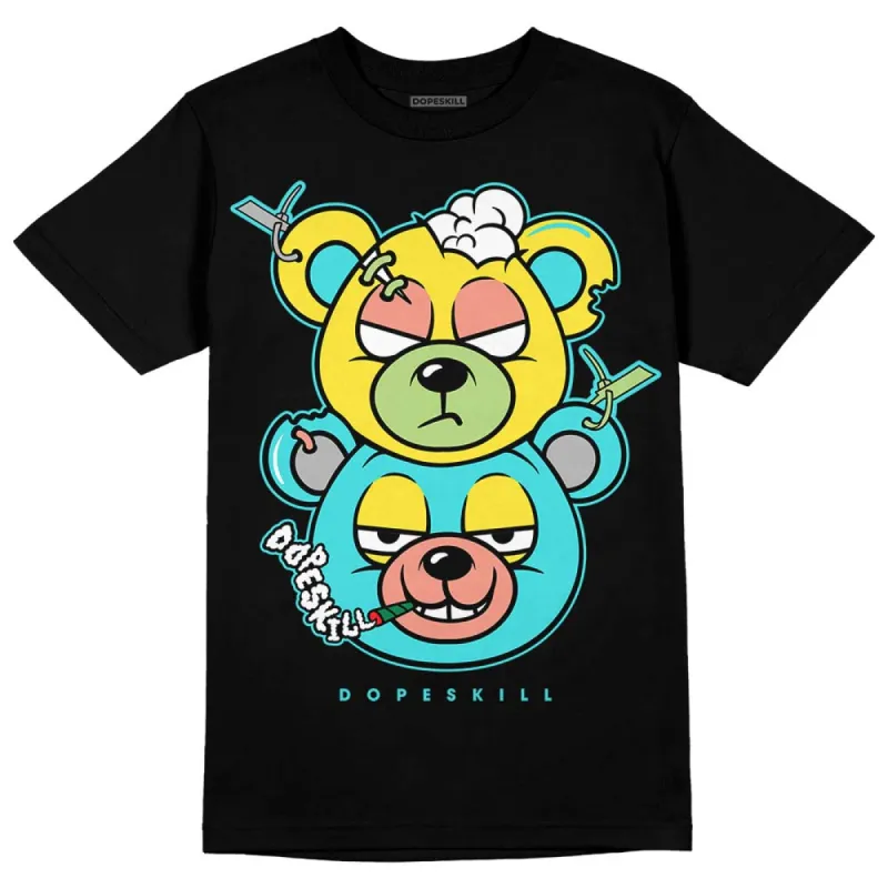 Cyan Burst 9060 DopeSkill T-Shirt New Double Bear Graphic sold by DopeSkill