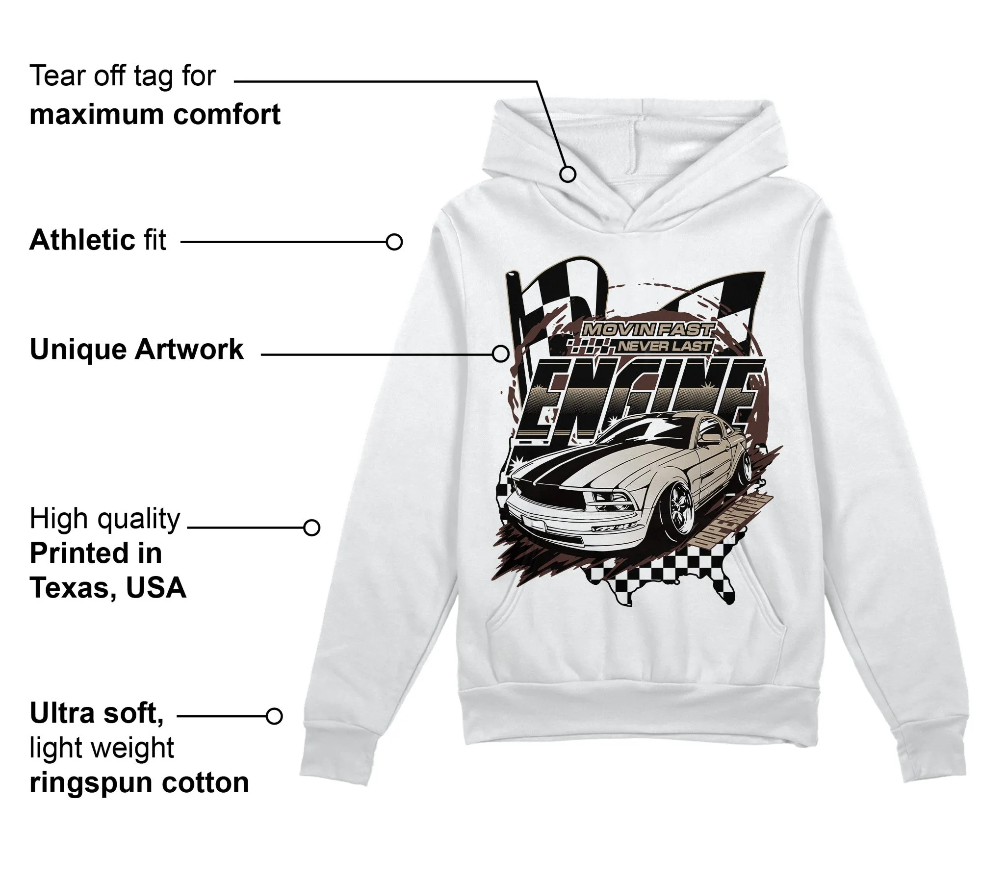 Latte 1s DopeSkill Hoodie Sweatshirt ENGINE Tshirt Graphic sold by DopeSkill product image thumbnail 3