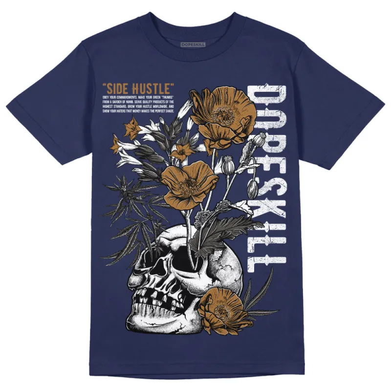Dunk Premium Tweed Corduroy DopeSkill Navy T-shirt Side Hustle Graphic sold by DopeSkill