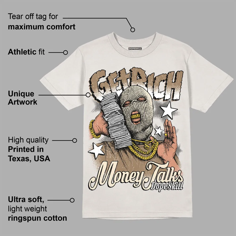 Sail 5s DopeSkill Sand T-shirt Get Rich Graphic sold by DopeSkill product image thumbnail 2