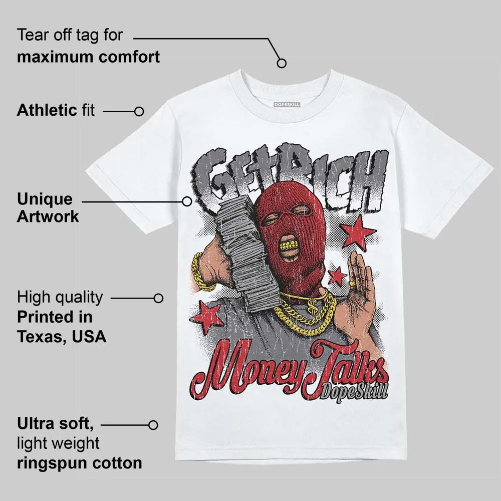 Cement Grey 3s DopeSkill T-Shirt Get Rich Graphic sold by DopeSkill product image thumbnail 3