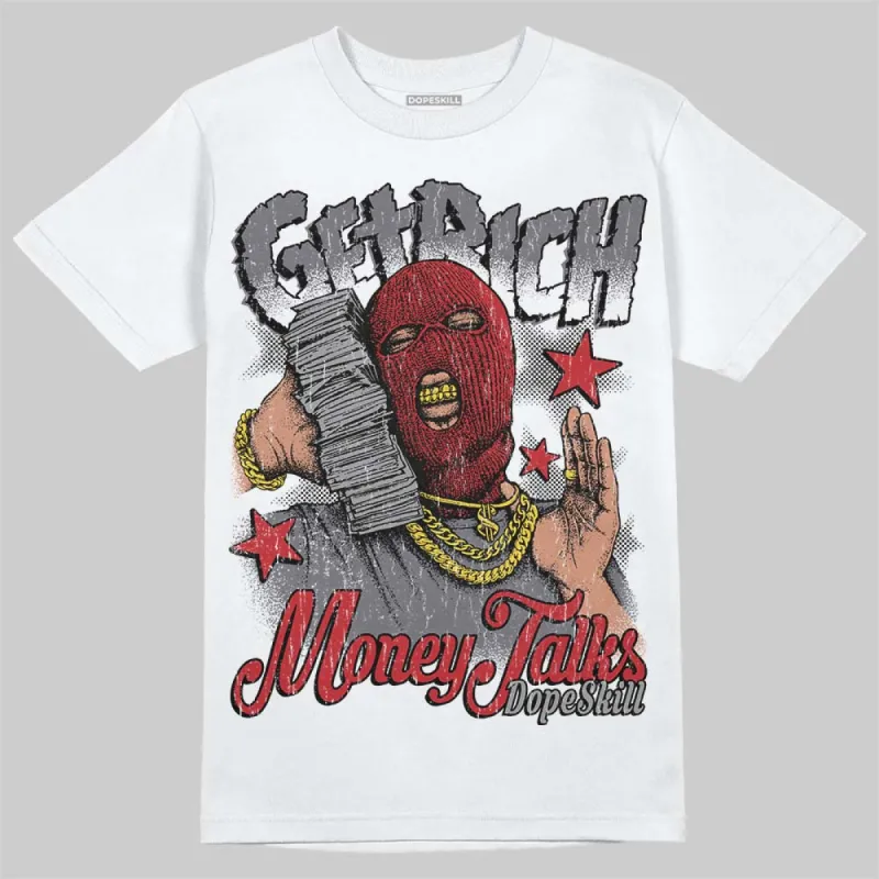 Cement Grey 3s DopeSkill T-Shirt Get Rich Graphic sold by DopeSkill