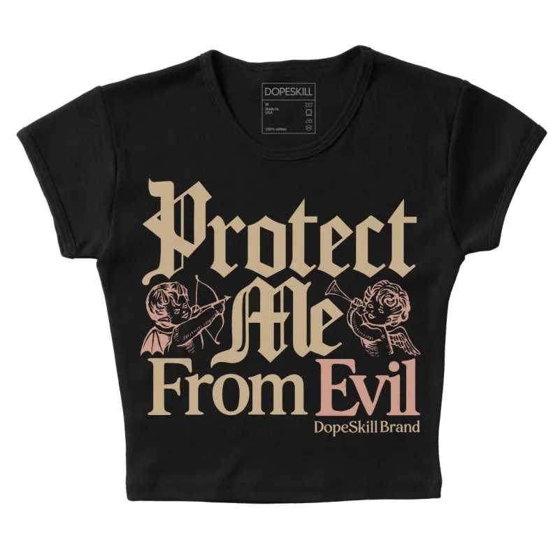 TAN Collection DopeSkill Women's Crop Top Protect Me From Evil Graphic sold by DopeSkill