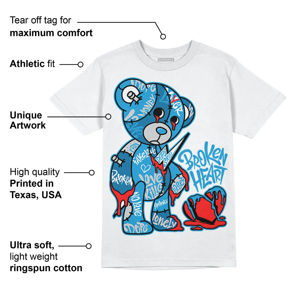 Military Blue 4s DopeSkill T-Shirt Broken Heart Graphic sold by DopeSkill product image thumbnail 3
