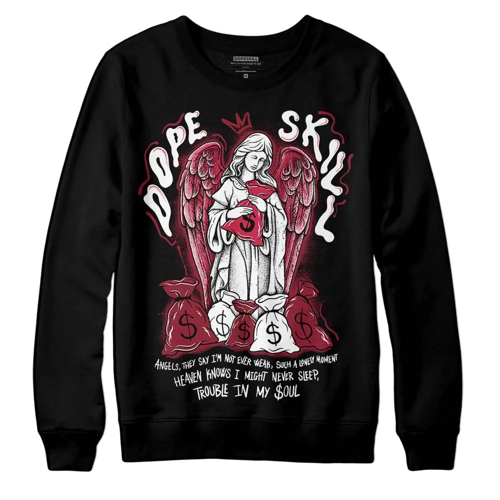 85 Metallic Burgundy 1s DopeSkill Sweatshirt Angels Graphic sold by DopeSkill product image thumbnail 2