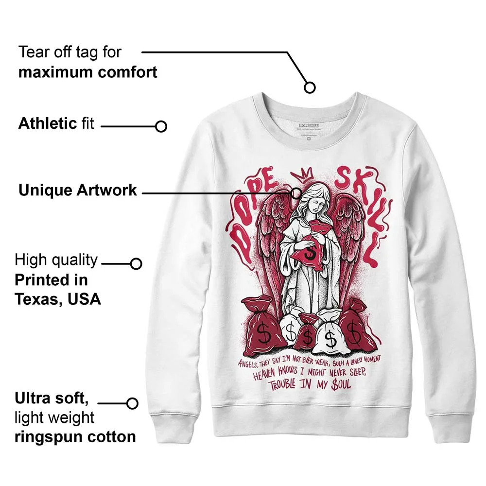 85 Metallic Burgundy 1s DopeSkill Sweatshirt Angels Graphic sold by DopeSkill product image thumbnail 3