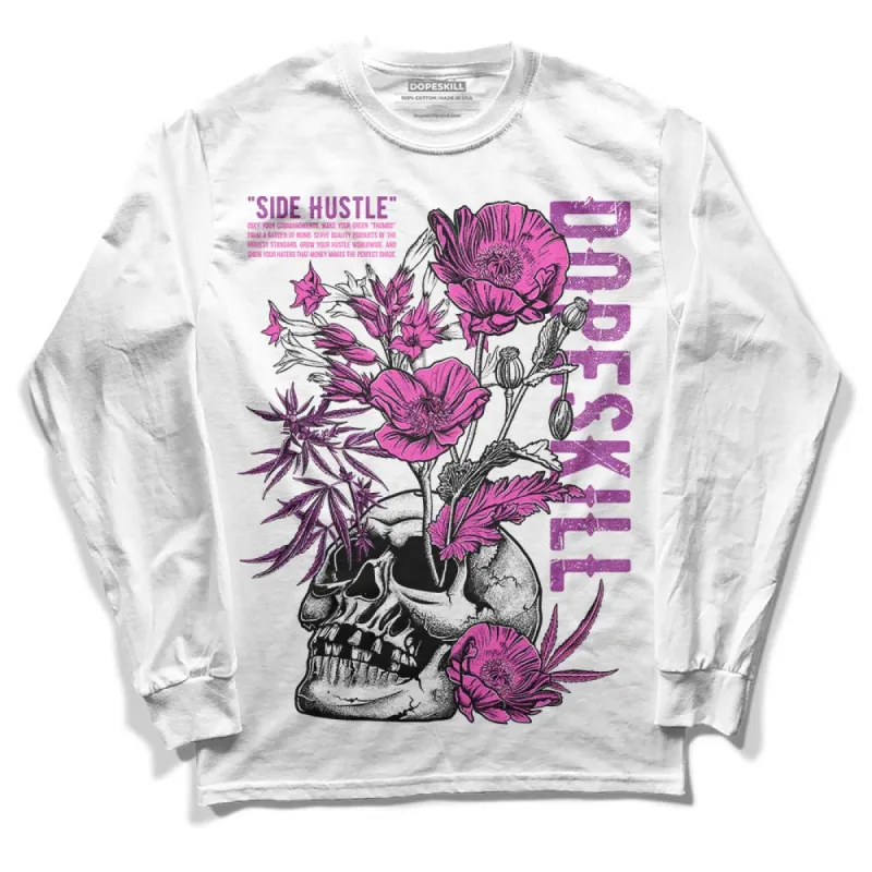 Hyper Violet 4s DopeSkill Long Sleeve T-Shirt Side Hustle Graphic sold by DopeSkill