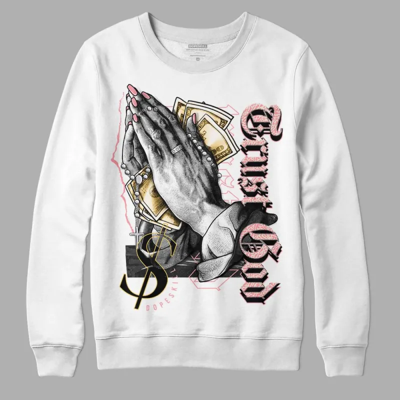 Red Stardust 3s DopeSkill Sweatshirt Trust God Graphic sold by DopeSkill
