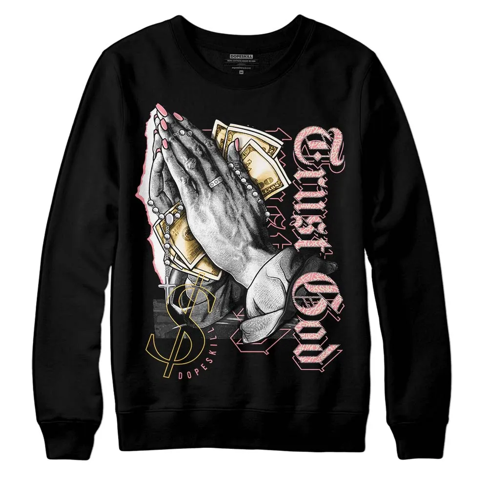 Red Stardust 3s DopeSkill Sweatshirt Trust God Graphic sold by DopeSkill product image thumbnail 2