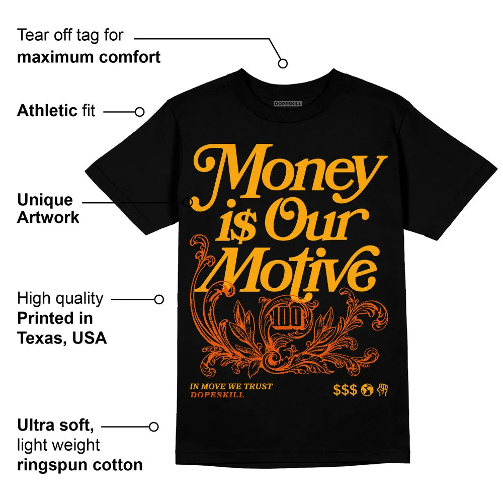 Black Taxi 12s DopeSkill T-Shirt Money Is Our Motive Typo Graphic sold by DopeSkill product image thumbnail 3