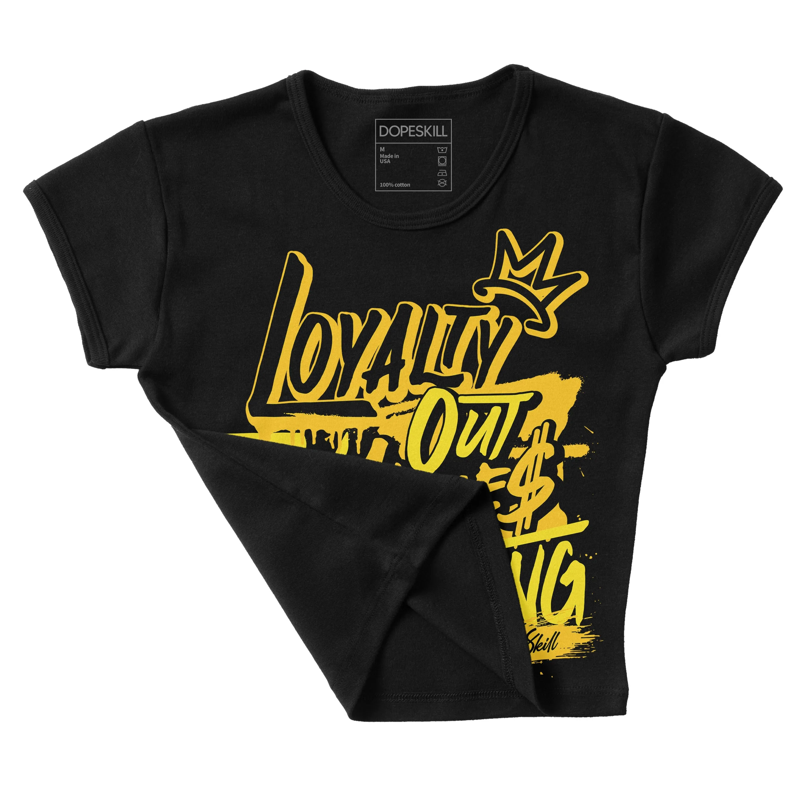 Vivid Sulfur 4s DopeSkill Women's Crop Top LOVE Graphic sold by DopeSkill product image thumbnail 4
