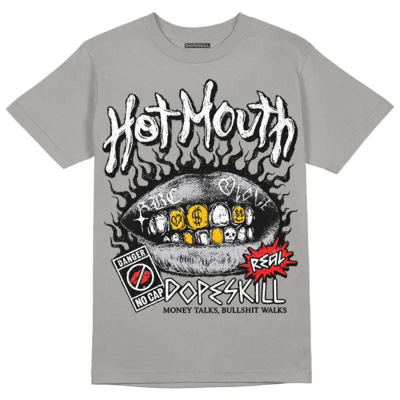 Grey Collection DopeSkill Grey T-shirt Hot Mouth Graphic sold by DopeSkill