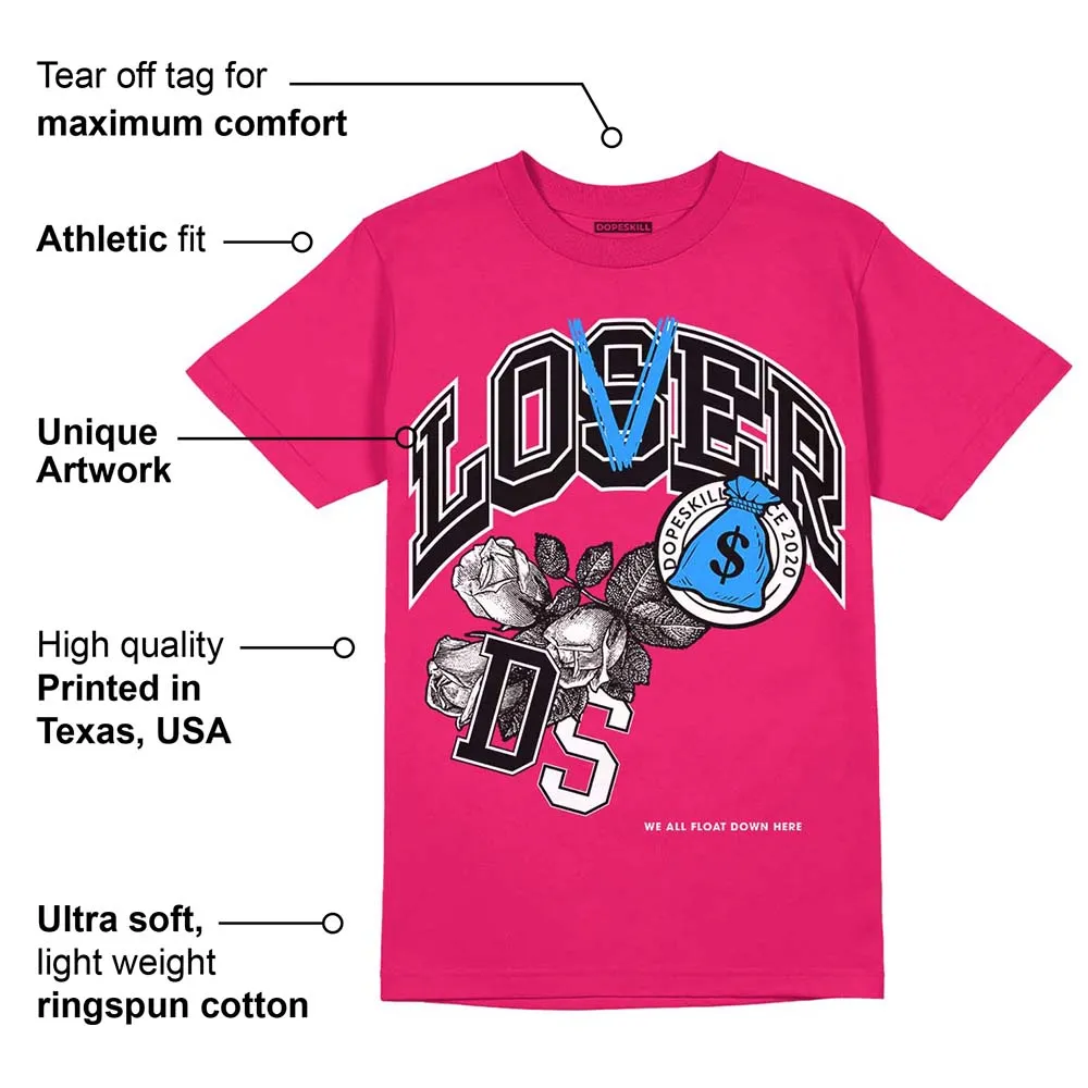 Dunk Obsidian Fierce Pink DopeSkill Pink T-Shirt Loser Lover Graphic sold by DopeSkill product image thumbnail 2