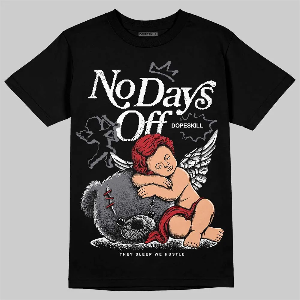 Cement Grey 3s DopeSkill T-Shirt New No Days Off Graphic sold by DopeSkill product image thumbnail 2