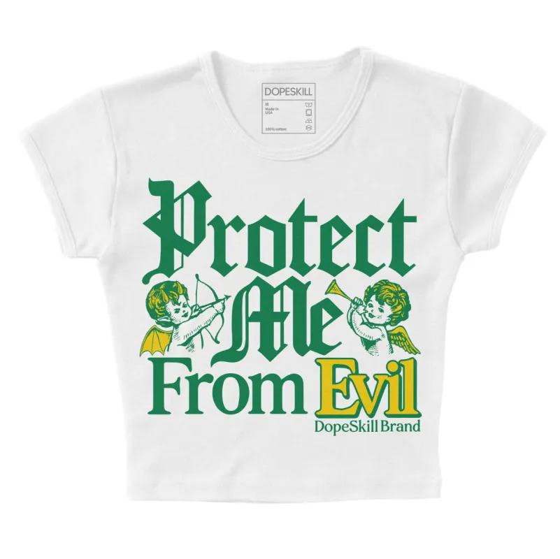 Green Collection DopeSkill Women's Crop Top Protect Me From Evil Graphic sold by DopeSkill