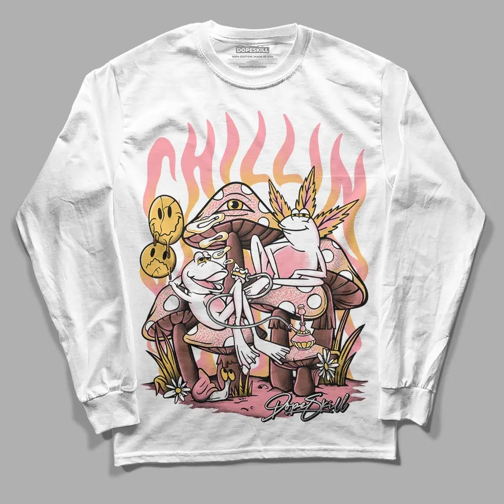 Red Stardust 3s DopeSkill Long Sleeve T-Shirt Chillin Graphic sold by DopeSkill