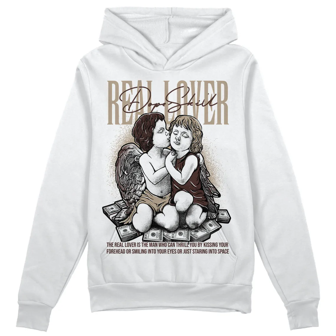 Latte 1s DopeSkill Hoodie Sweatshirt Real Lover Graphic sold by DopeSkill